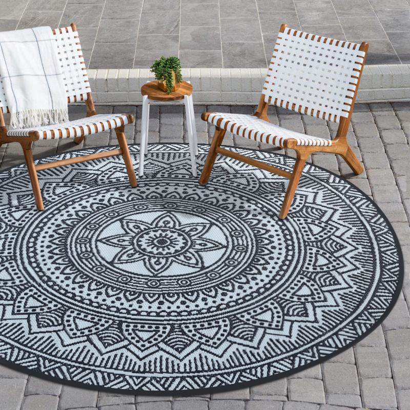 Round Outdoor Mat for Patio